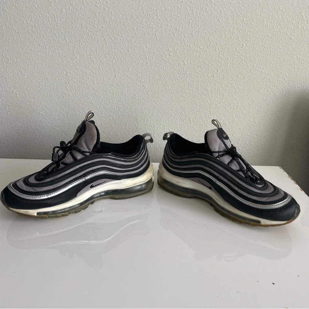 Nike Air Max 97 Black and Silver Sneakers